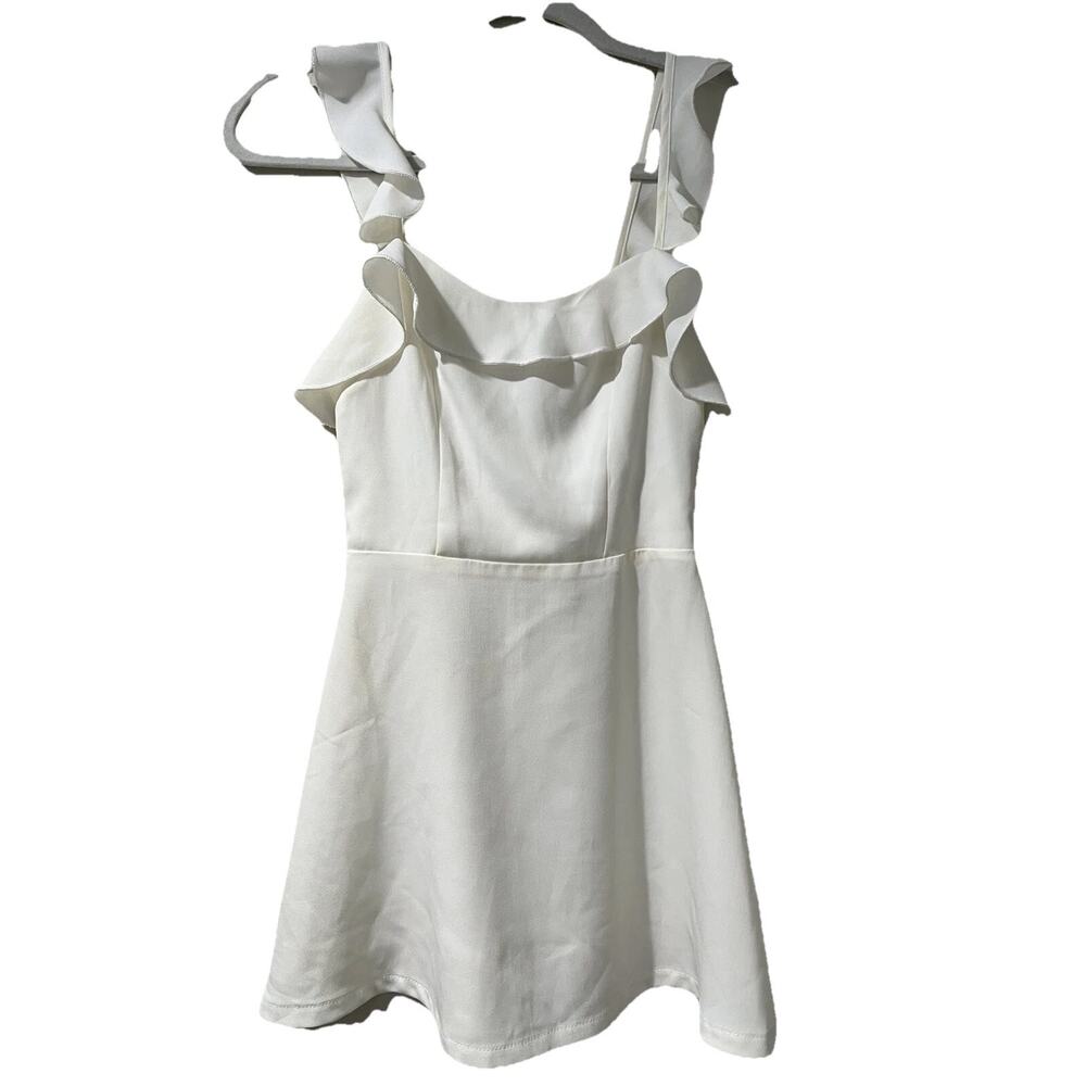 superdown White Ruffled Strap Midi Dress - Picture 3 of 10